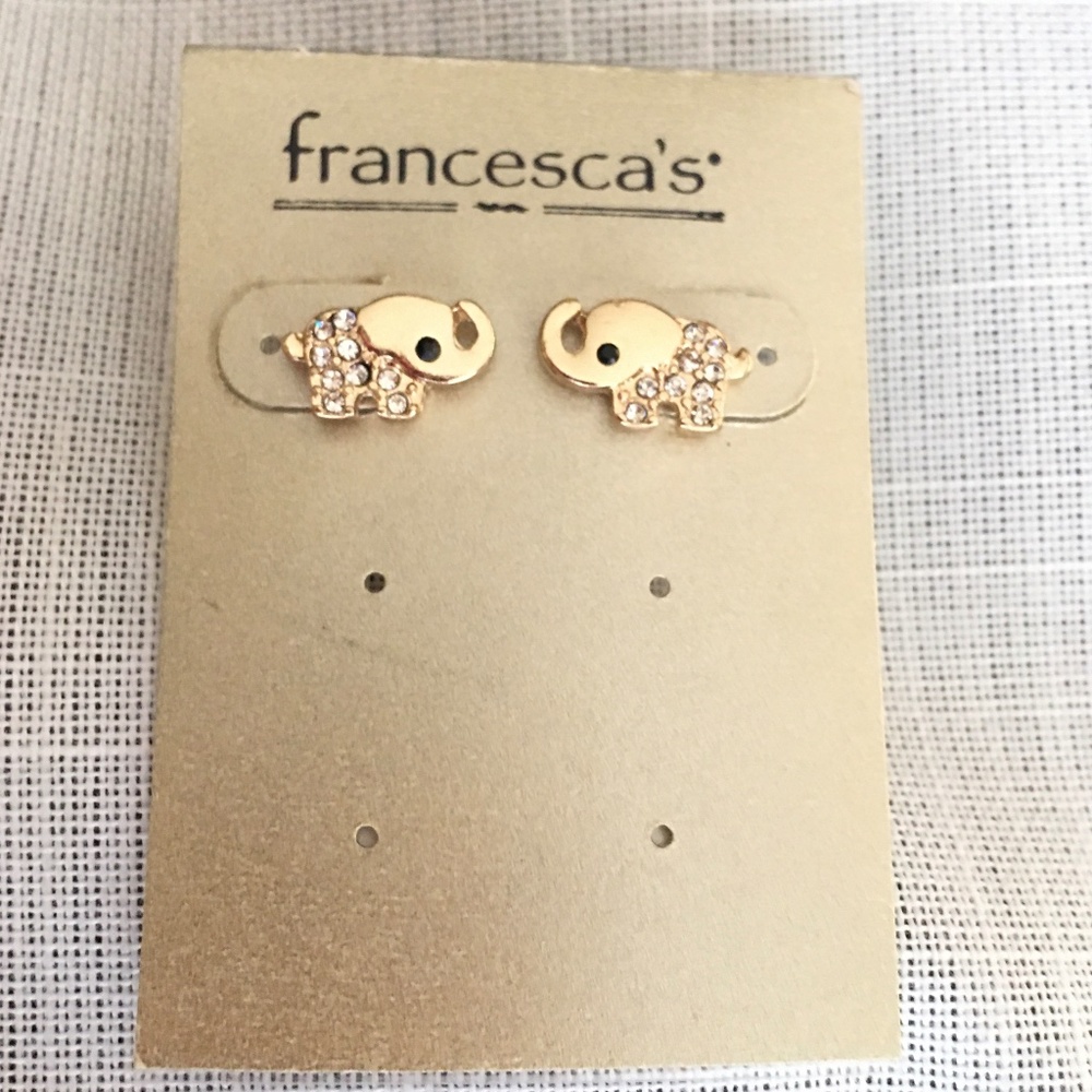 Francesca’s Elephant earrings NWT